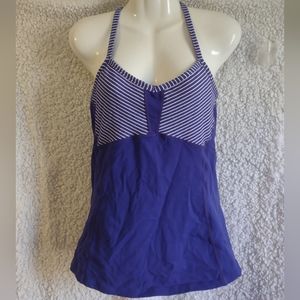 Athleta Purple Strap Back Tank Sz M